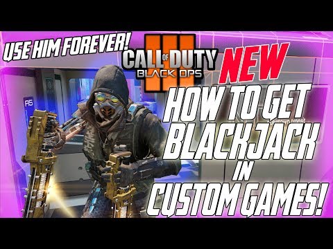 BLACK OPS 3 *EASY* HOW TO GET BLACKJACK INTO CUSTOM GAMES GLITCH! USE HIM FOREVER!!
