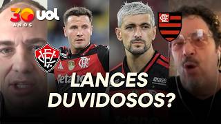 LANCE FEIO DO ARRASCAETA! 'ERA PARA VERMELHO'; COLUNISTAS DEBATEM FLAMENGO X VITÓRIA