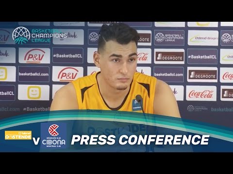 Telenet Oostende v Cibona - Press Conference - Basketball Champions League