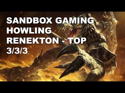 SANDBOX Gaming Howling Top Renekton vs Wukong - KR Challenger Rank Game