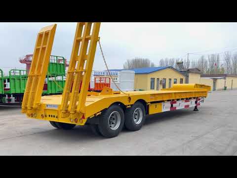 2 Alxle 50 Tons Low Loader Trailers