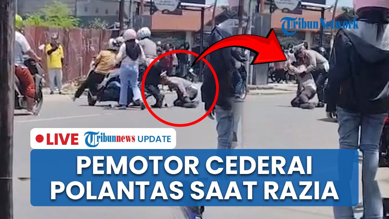 LIVE: Polantas Gorontalo Tertindih Motor saat Cegah Pengendara Kabur dari Razia hingga Alami Cedera