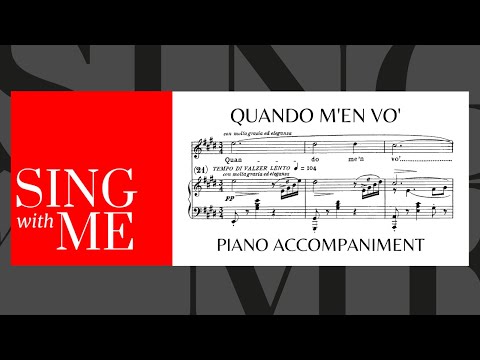 Quando m'en vo'  - Accompaniment - Puccini