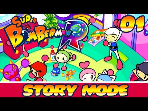 Let's Play Super Bomberman R Story Mode Part 1 World 1 Planet Technopolis HE'S BACK
