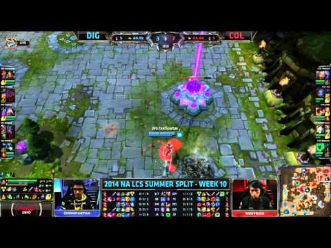 LCS Highlights Dignitas vs Complexity Week 10 Day 2 NA Summer 2014 DIG vs COL S4 W10D2G4 Season 4