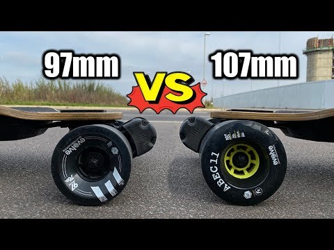 ABEC 11 107mm Wheels VS Evolve Boards 97mm wheels on GTR Bamboo review