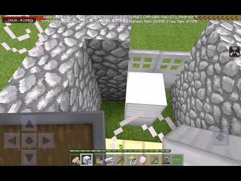 Me play Minecraft on tablet (HUAWEI MeadiaPad) part 7