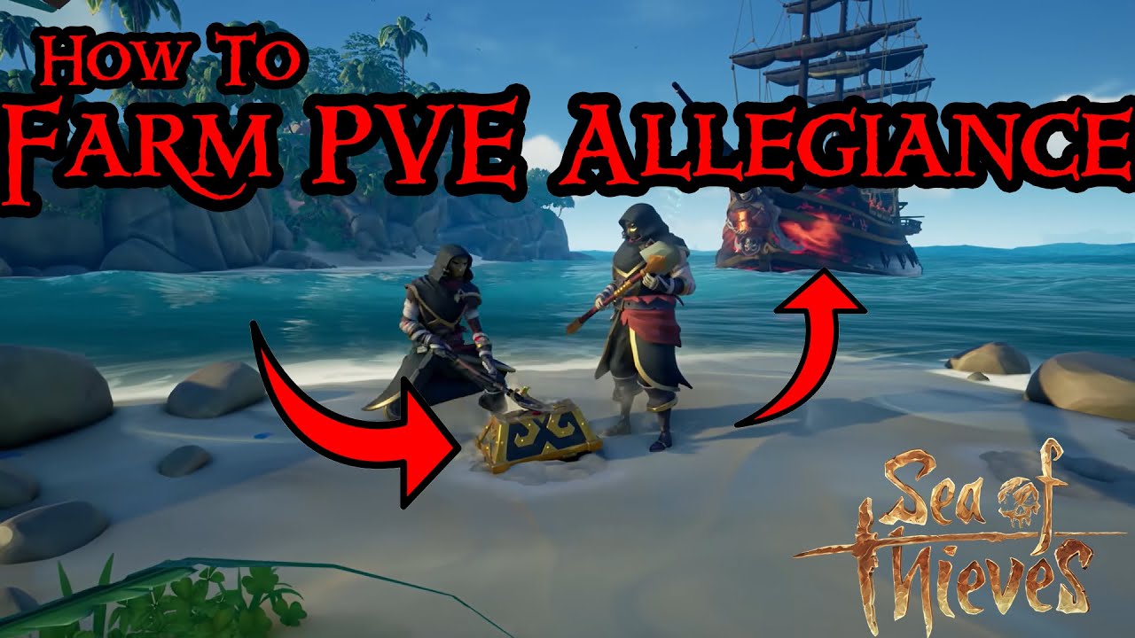 How To Rank up your Guardian or Servant Allegiance Using PVE in Sea of Thieves