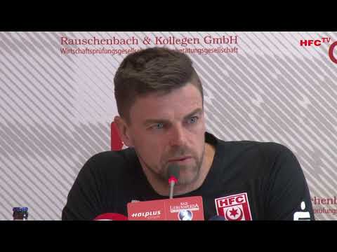 24. Spieltag: Hallescher FC - VfL Sportfreunde Lotte | Pressekonferenz vor dem Spiel