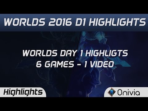 G2 vs CLG | ROX vs ANX | H2K vs AHQ | ITZ vs EDG | SSG vs SPY | TSM vs RNG Worlds 2016 D1 Highlights
