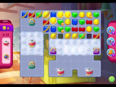HomeScapes Level 6355 no boosters (13 moves)