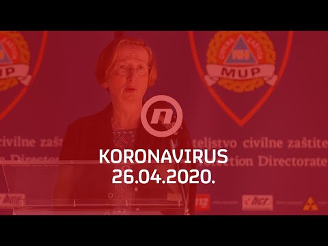 Nacionalni stožer objavljuje informacije o koronavirusu 26.4.2020.