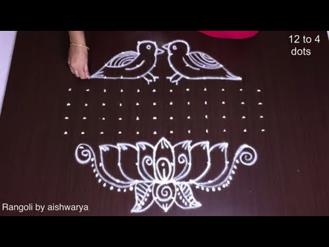 12×4 Dots New Year Muggulu