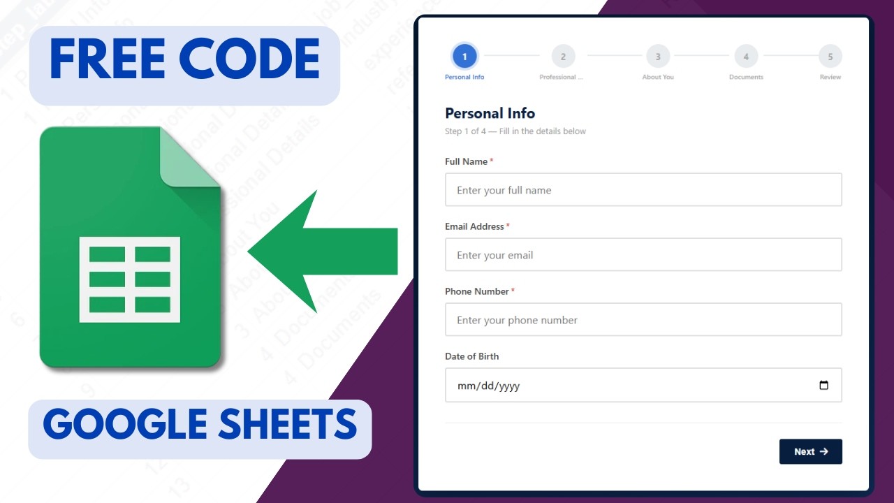 Create Multi-Step HTML Data Entry Form for… | Rameez Scripts