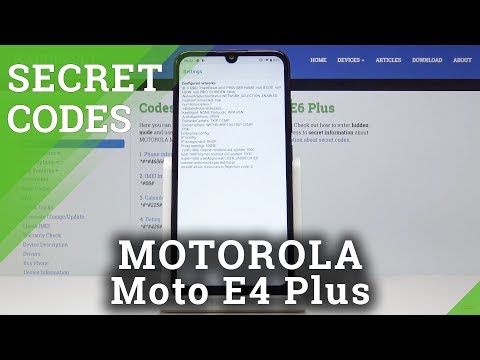 Secret Codes Motorola Moto E6 Plus - Test Mode / Hidden Codes