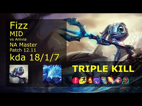 Rank 4 NA Fizz Mid: Fizz vs Anivia