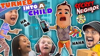 HELLO NEIGHBOR is a KID!! Hide n Seek 4 Player Basement Escape Game (FGTEEV Skit)