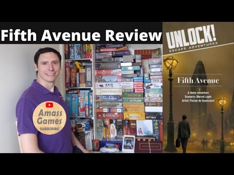 Unlock! Fifth Avenue How to set up, play and review by * AmassGames *