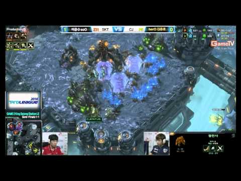 SPL Semi Final  SKT vs CJ Bo7 Set 2 soO vs herO
