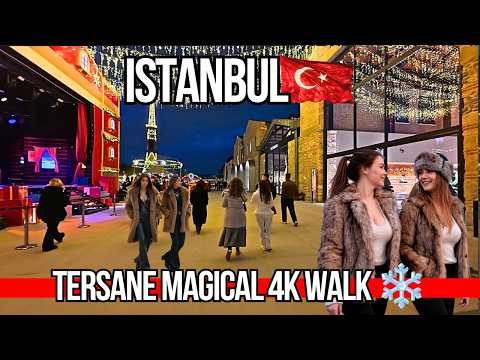 Luxury Istanbul 4K Walk 2026 | Rixos Tersane, Winter Wonderland at Golden Horn