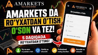 AMARKETS Ro'yxatdan O'tish | Brokerdan xisob ochish 