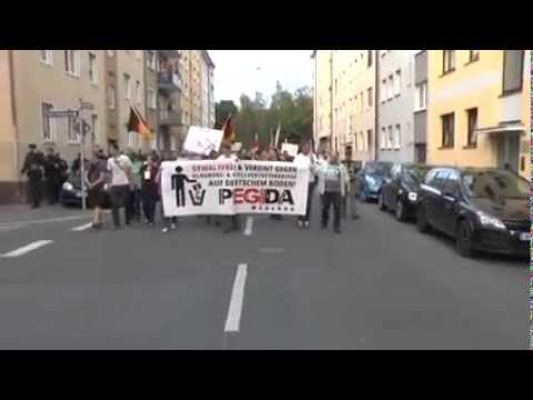 Nurnberg 25.06.2015 Trolling PEGIDA
