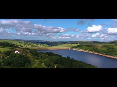 Scammonden reservoir and Sailing Club, Yorkshire, England