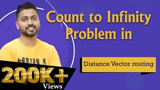 Lec-59: Count to Infinity Problem in Distance Vector Routing