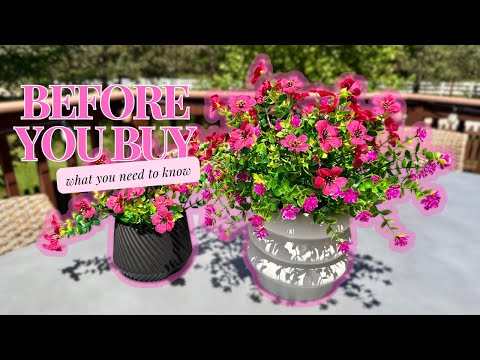 Rose Red Artificial Flowers Review | Indoor Outdoor Faux Flowers Fake