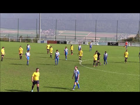 FC Val-de-Ruz II vs Grpm des 2 Thielles. Championnat 2020/2021. Juniors B