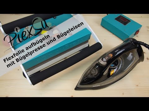 Plotteranleitung - Flexfolie aufbügeln mit Bügelpresse und Bügeleisen | PiexSu