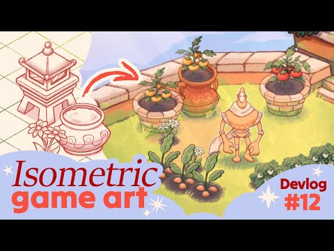 How we made our Isometric Game Art! ★ || GOLEMBERT Devlog #12