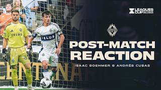 Isaac Boehmer and Andrés Cubas Post-Match Reaction vs Atlante FC | Leagues Cup