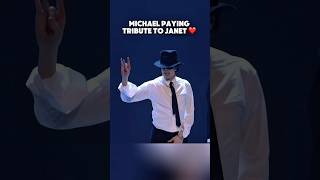 Michael Jackson paying homage to Janet Jackson is so iconic ❤️ #michaeljackson #janetjackson