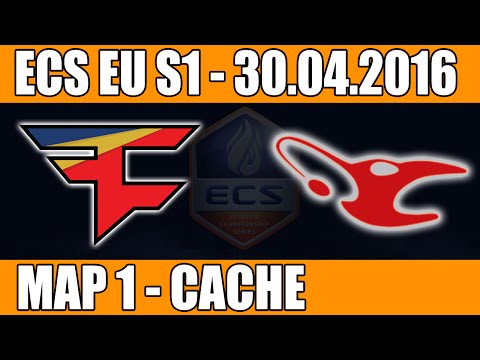 FaZe Clan vs Mousesports | Map 1 (Cache) ECS EU Season 1 2016 CS:GO Week 3 (29.04.2016)