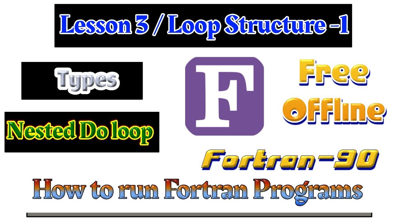 Loop Structure part-1 in fortran | Display a table | Nested Do Loop |Fortran IDE | How for loop work