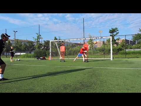 ONE GK TRAINING - Goalkeeper diving drills with mannequins /