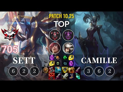 JDG 705 Sett vs Camille Top - KR Patch 10.25