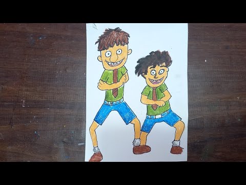 Bandbudh aur Budbak drawing and colouring, Bandbudh Aur Budbak #short # YouTube Shorts