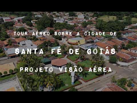 SANTA FÉ DE GOIÁS, PROJETO VISÃO AÉREA - TOUR AÉREO PELA CIDADE.