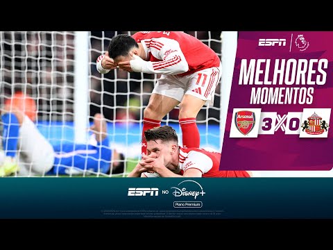 Gols e lances de Arsenal x Sunderland