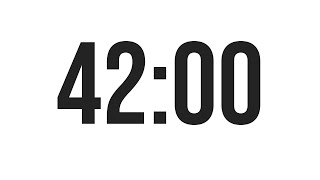 Download the video "42 MINUTE TIMER - COUNTDOWN TIMER (MINIMAL)"