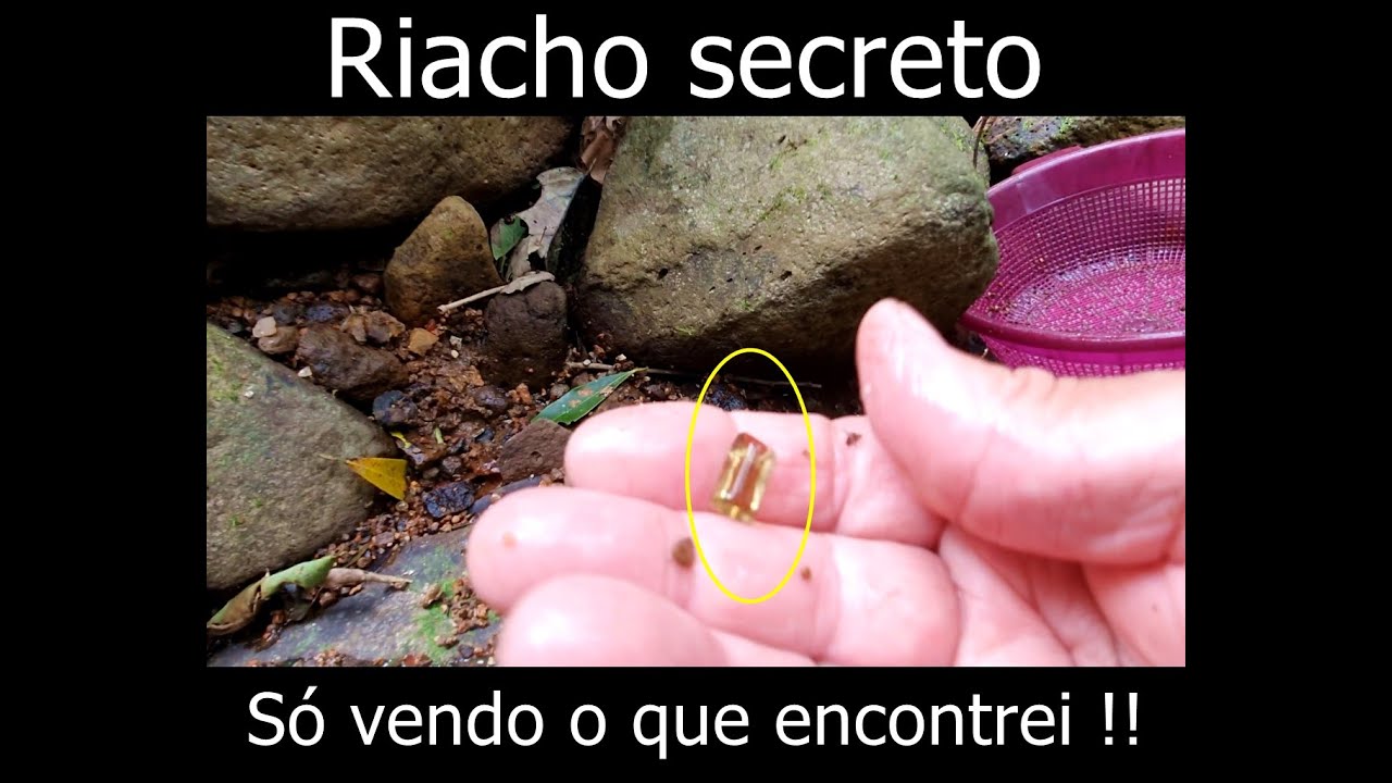 Revelado o segredo do riacho secreto, só vendo o que encontrei