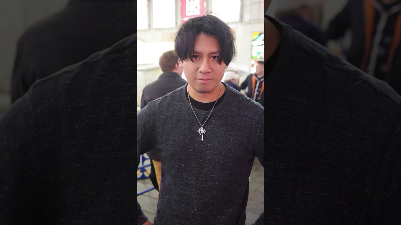 東横の外人をバッサリカットしてご機嫌にしたぞ！#メンズカット #メンズセット #路上カット #ストリートカット #大変身