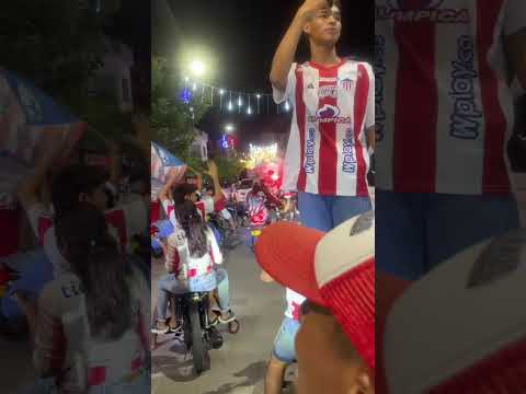 Caravana de junior campeón en magangue bolivar 