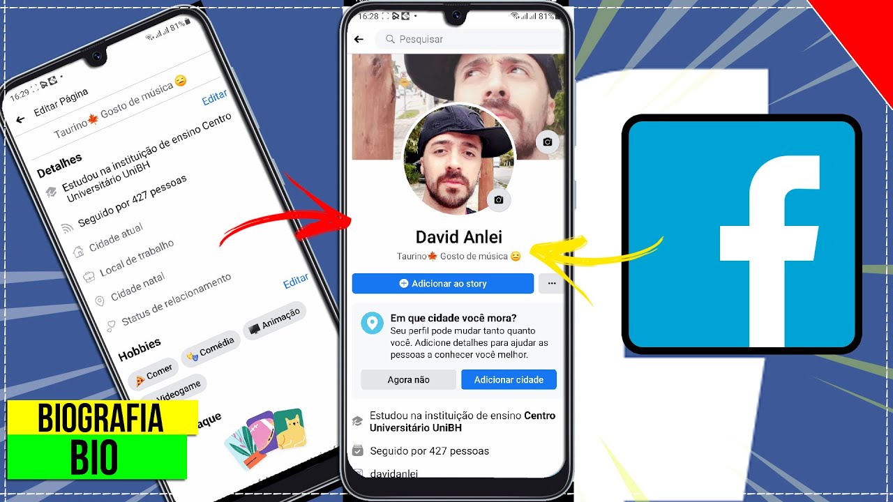COMO FAZER PRA ADICIONAR BIOGRAFIA NO FACEBOOK FÁCIL