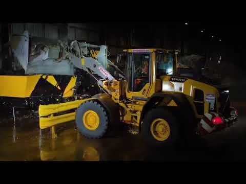 Orkel Hi X Compactor for making roundbales of waste and bulk material YouTube 360p