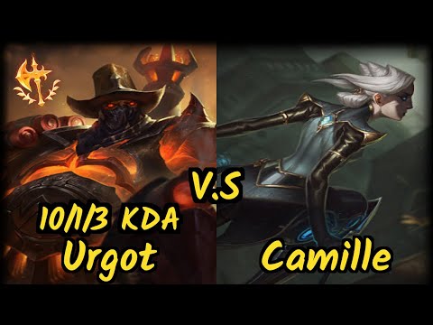 Scarra (URGOT) vs CAMILLE - 10/1/3 KDA TOP GAMEPLAY - NA Ranked DIAMOND