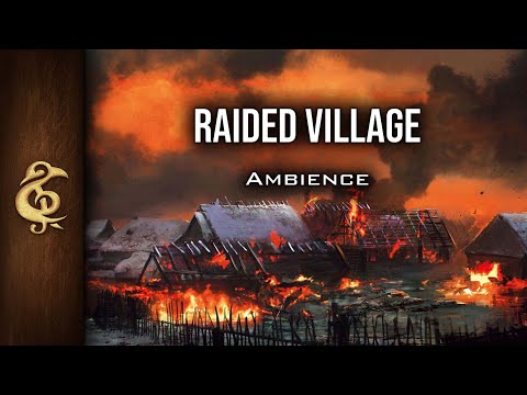 Raided Village | Destruction, Pillage, Crows, Despair, Burning, Ambience | 1 Hour #dnd