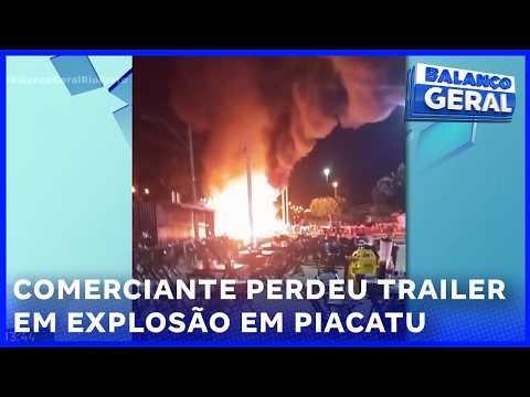 Comerciante perdeu trailer em explosão em Piacatu